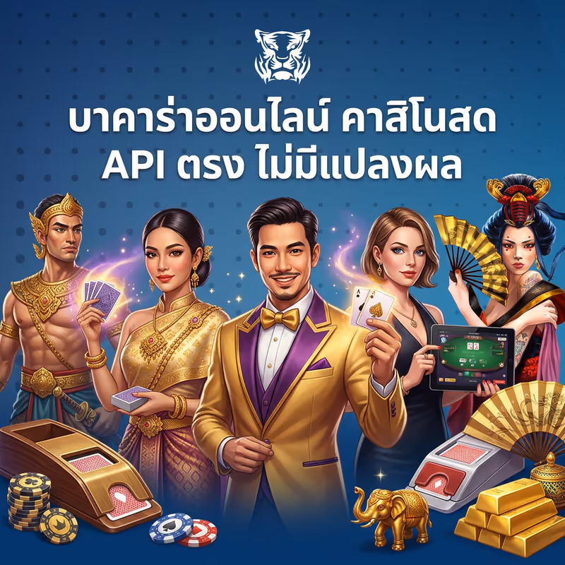 บาคาร่าออนไลน์ คาสิโนสด API ตรง ไม่มีแปลงผล